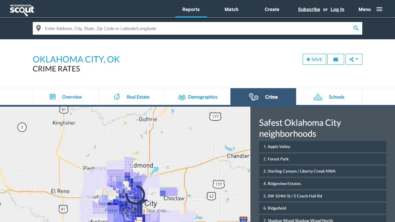 Oklahoma City Crime Rates and Statistics - NeighborhoodScout